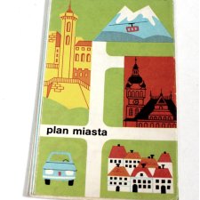 BIELSKO-BIAŁA plan miasta 1985