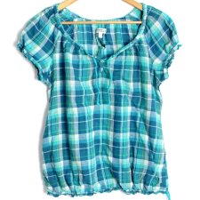 STREET ONE bawełniana  bluzka country kratka 40 L