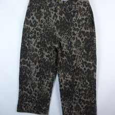Cider leopard jeans szerokie nogawki / XL