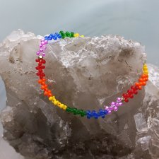 Bransoletka LGBT - kolorowy Boho - minimalizm dla przyjaciół