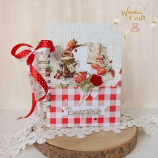 Przepiśnik, notes kulinarny, prezent na Dzień Babci "Strawberry" GOTOWY