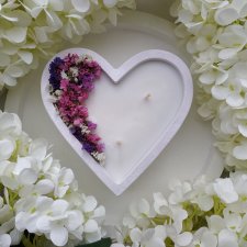 Świeca sojowa serce Dzień Babci