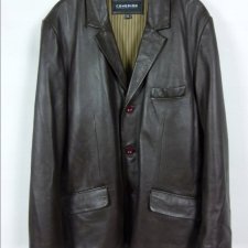 Cohesion skórzana męska kurtka skóra naturalna / XL