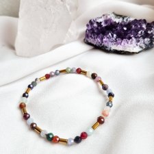 Bransoletka z naturalnych spineli