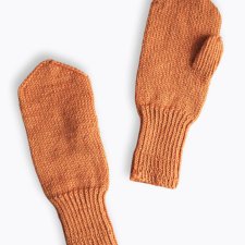 Ciepłe wełniane rękawiczki z jednym palcem wełna handmade rękawice