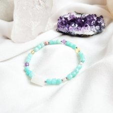 Bransoletka z amazonitu brazylijskiego