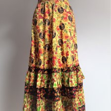 Wzorzysta maxi spódnica vintage