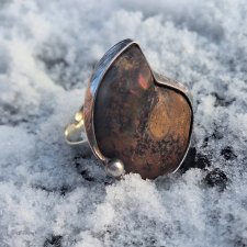 Amonit - pierścionek regulowany