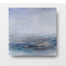 Morze- obraz akwarela