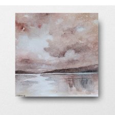 Pejzaż- obraz akwarela