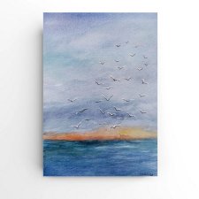 Morze- obraz akwarela