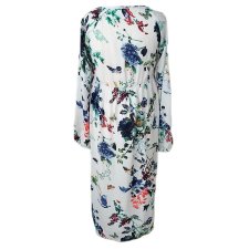 Biała sukienka w kwiaty