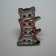 PIN PRZYPINKA BROSZKA KOTKI