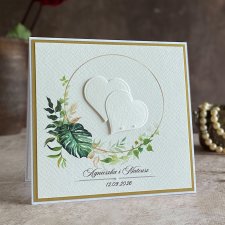 Kartka na ślub w ozdobnej kopercie, W 45a
