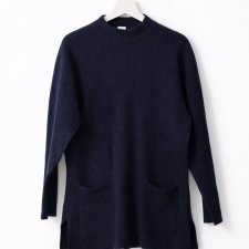 Sweter z kieszeniami wełniany wełna 38/40