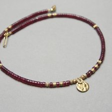 Jadeit bordeaux /23.11.25/ naszyjnik - Szlachetna kolekcja