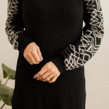 dzianinowa sukienka S