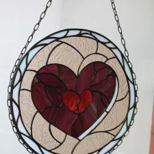 Serce Siła Relacji – panel witrażowy