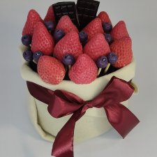 Flowerbox - bukiet kwiatów - wosk - prezent - rękodzieło