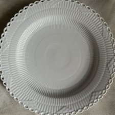 Royal KOPENHAGEN Denmark 524 duża 25,5 patera talerz Fakturowa jakościowa ecru - RARYTAS