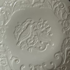 the wedding promises Anniversary plate - szlachetnie porcelanowa imponująco  ogromna  32 cm  patera -   rarytas  na prezent ślubny