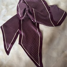 Silk LAURA ASHLEY ORYGINALNA EFEKTOWNA  JEDWABNA SZARFA