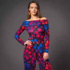 Julietta Flower Power - bluzka z odsłoniętymi ramionami