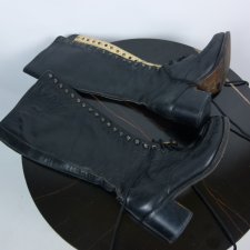 Wannabe Patrick Cox kozaki skóra naturalna vintage sznurowane / 36