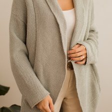 Błyszczący kardigan XL