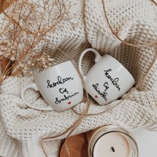 Zestaw dla Babci i Dziadka KOCHAM CIĘ ręcznie malowane kubki 350 ml My Mug Company
