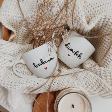 Zestaw dla Babci i Dziadka BABCIA DZIADEK ręcznie malowane kubki 350 ml My Mug Company