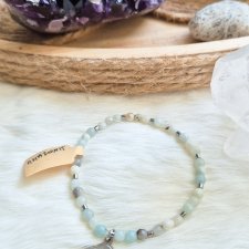 Bransoletka z naturalnego amazonitu.