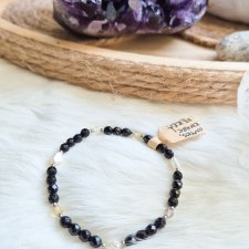 Bransoletka z naturalnego onyksu.