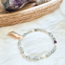 Bransoletka z naturalnego labradorytu