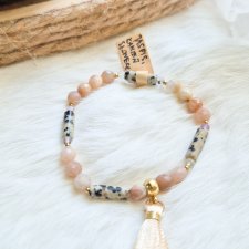 Bransoletka z naturalnego kamienia słonecznego