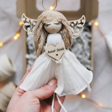 Uroczy Anioł Stróż na prezent - z grzywką | Pakowanie na prezent!