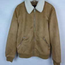 River Island lekko ocieplana zamszowa kurtka / M