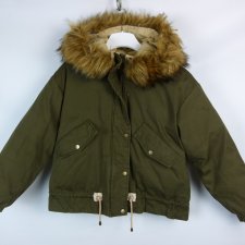 Damska ocieplana kurtka z kapturem / L