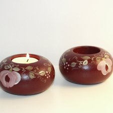 Świeczniki malowane