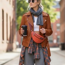 Ruda Miłość – nerka M z pikowanej eko skóry + miniportfel gratis