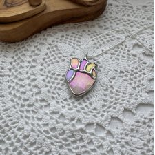 Wisiorek ze szkła witrażowego Anatomiczne Serce edytuj