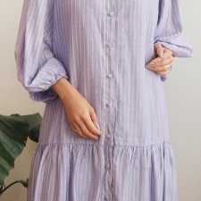 Liliowa sukienka M/L