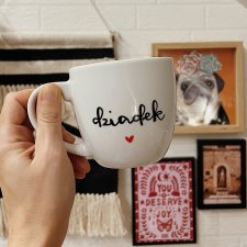 DZIADEK ręcznie malowany kubek  350ML