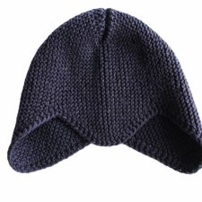 Kobieca urocza czapka vintage granatowa