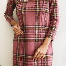 sukienka w kratkę XS