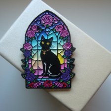 PIN PRZYPINKA BROSZKA CZARNY KOT