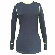 Grafitowy fluo dżersej top