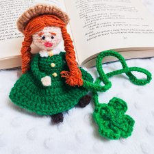 Zakładka do książek Ania z Zielonego wzgórza z koniczynką