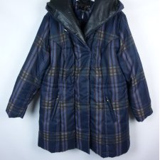 Bonprix ocieplana kurtka przed kolano krata 26 / 52