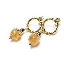 Alloys Collection - Cytryn i spinel - kolczyki